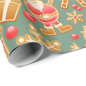 kerstkoekjes cadeaupapier (Rol Hoek)