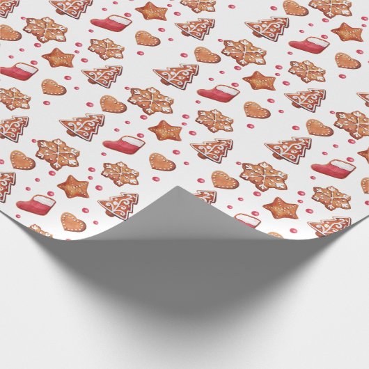 kerstkoekjes cadeaupapier (Hoek)