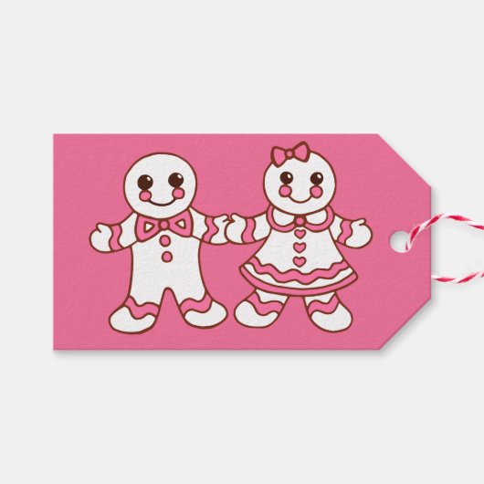 Kerstkoekjes Cadeautags Cadeaulabel (Voorkant (Horizontaal))