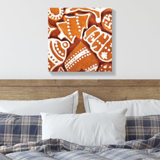 kerstkoekjes canvas afdruk (Insitu (Slaapkamer))