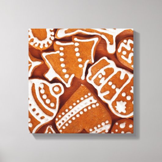 kerstkoekjes canvas afdruk (Voorkant)