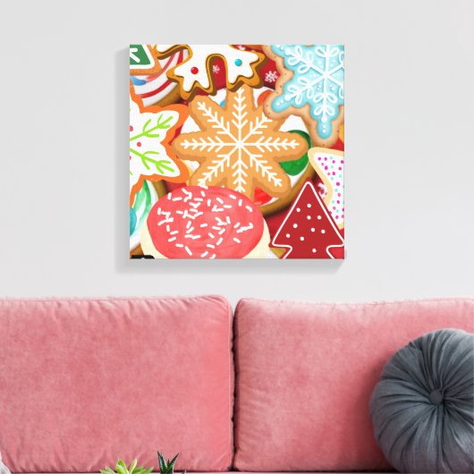 Kerstkoekjes Canvas Afdruk (Insitu (Woonkamer))