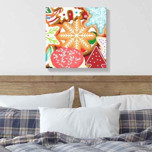Kerstkoekjes Canvas Afdruk (Insitu (Slaapkamer))