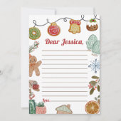 Kerstkoekjes Capsule Note Bericht Kaart (Voorkant)