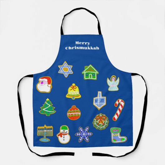 Kerstkoekjes Chrismukkah Apron Schort (Voorkant)