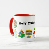 Kerstkoekjes Chrismukkah Coffee Mok (Voorkant links)