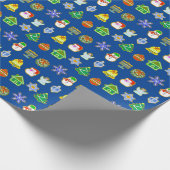 kerstkoekjes Chrismukkah Wrapping Paper Cadeaupapier (Hoek)