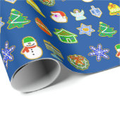 kerstkoekjes Chrismukkah Wrapping Paper Cadeaupapier (Rol Hoek)