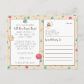 Kerstkoekjes + Cocktail Budget Party uitnodigen Briefkaart (Achterkant)