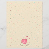 Kerstkoekjes Cocktail Cute Feest Flyer (Achterkant)