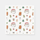 Kerstkoekjes cocktail servetten (Voorkant)