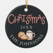 Kerstkoekjes & Cocoa Foto Ornament (Voorkant)