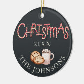 Kerstkoekjes & Cocoa Foto Ornament (Links)