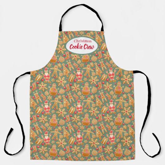 Kerstkoekjes Crew Kerstkeuken Schort (Voorkant)