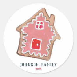 Kerstkoekjes cute keuken kerstmis ronde sticker