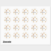Kerstkoekjes dank je ronde sticker (Vel)