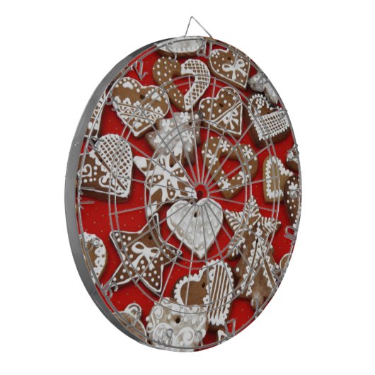 kerstkoekjes dartbord (Voorkant Links)