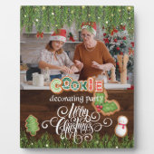 kerstkoekjes decorcerende feestfoto-cadeau fotoplaat (Voorkant)