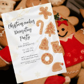 Kerstkoekjes Decoreren Party uitnodiging