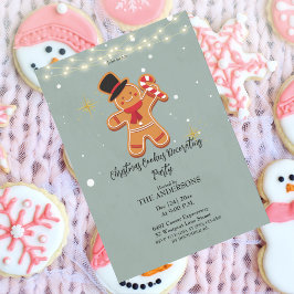 Kerstkoekjes Decoreren Party uitnodiging