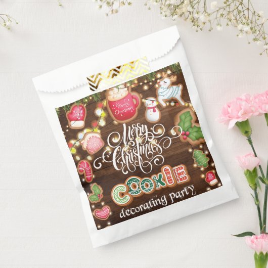 Kerstkoekjes decorteren bedankzakje (Gezegeld)
