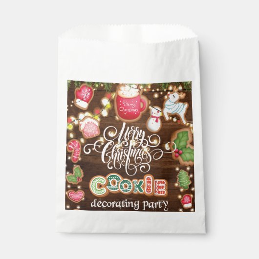 Kerstkoekjes decorteren bedankzakje (Voorkant)