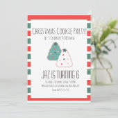 Kerstkoekjes die de bakkerij van Birthday decorere Kaart (Staand voorkant)