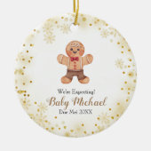 Kerstkoekjes die we verwachten van ouders keramisch ornament (Voorkant)