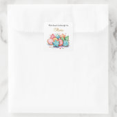 Kerstkoekjes Dit Boek Is Van Aangepaste Naam Vierkante Sticker (Tas)
