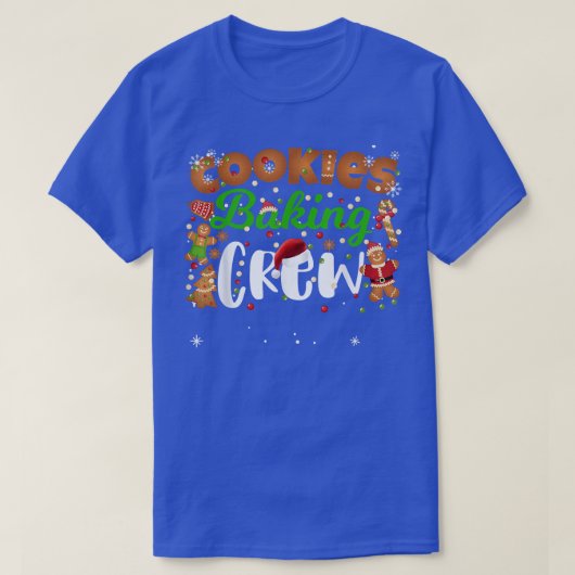 kerstkoekjes en bakbemanning Funny Matking Family T-shirt (Design voorkant)
