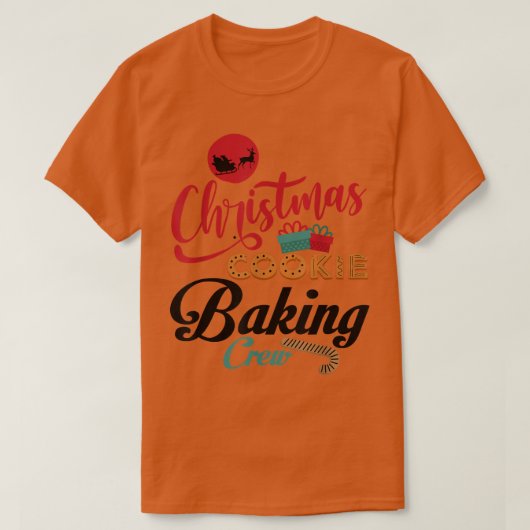 kerstkoekjes en bakkemanner Gingerbrood Team Sant T-shirt (Design voorkant)