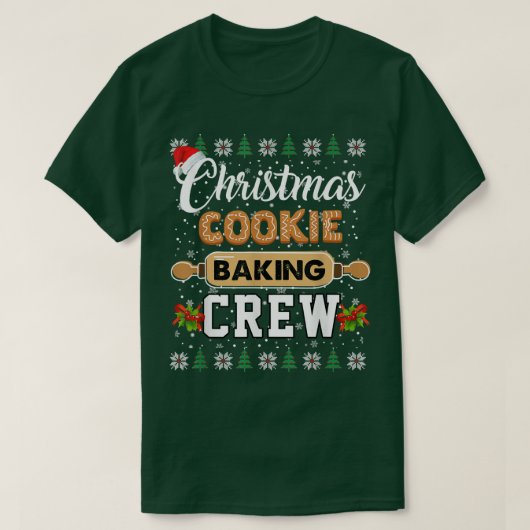 Kerstkoekjes en broodroosters Funny Xmas Pajamas F T-shirt (Design voorkant)