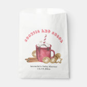 Kerstkoekjes en cacao baby shower bedankzakje (Voorkant)