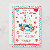 Kerstkoekjes en cacao Birthday Blue Kaart (Voorkant)