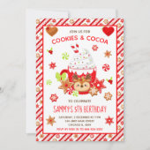 Kerstkoekjes en cacao Birthday Red Kaart (Voorkant)