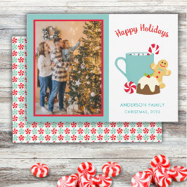 KERSTKOEKJES EN CACAO FEESTDAGENKAART