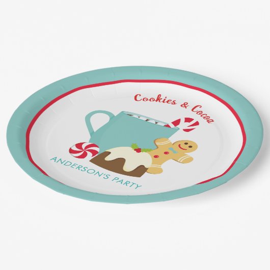 KERSTKOEKJES EN CACAO PAPIEREN BORDJE (Gekanteld)