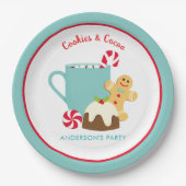 KERSTKOEKJES EN CACAO PAPIEREN BORDJE (Voorkant)