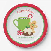 KERSTKOEKJES EN CACAO PAPIEREN BORDJE (Voorkant)