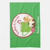 KERSTKOEKJES EN CACAO THEEDOEK (Verticaal)