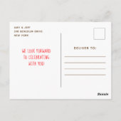 Kerstkoekjes en Cacao Verjaardag Blauw Briefkaart (Achterkant)