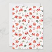 Kerstkoekjes en cacao verjaardagsfeestje rood kaart (Achterkant)