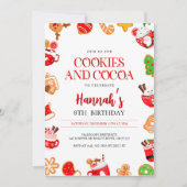 Kerstkoekjes en cacaofeestdag kaart (Voorkant)