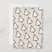 Kerstkoekjes en cacaofeestdag kaart (Achterkant)