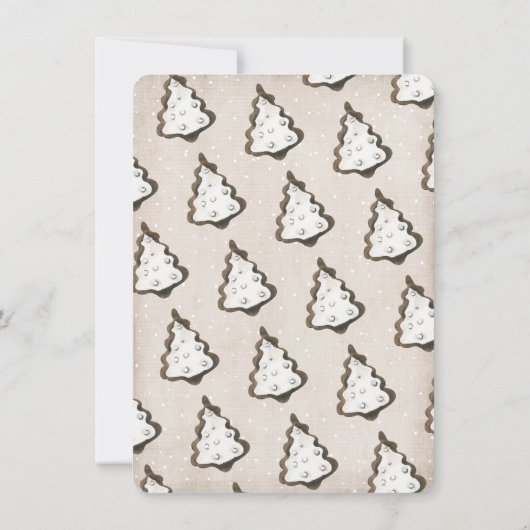 Kerstkoekjes en cacaofeestdag kaart (Achterkant)