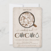 Kerstkoekjes en cacaofeestdag kaart (Voorkant)