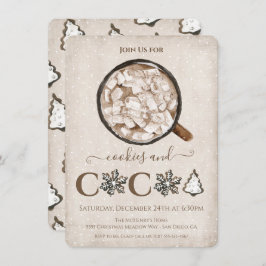 Kerstkoekjes en cacaofeestdag kaart