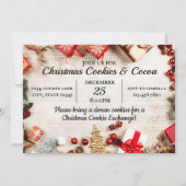 Kerstkoekjes en cacaowinter kaart (Voorkant)