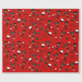 kerstkoekjes en cadeaubonen van de Pajamas Holiday Cadeaupapier (Vlak)