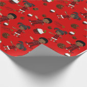 kerstkoekjes en cadeaubonen van de Pajamas Holiday Cadeaupapier (Hoek)